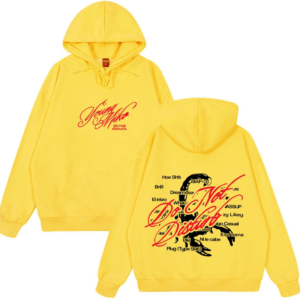Zangeres Young Miko Do Not Disturb Album Tour 2026 Hoodie Mannen Vrouwen Hip Hop Pullover Los Casual Mode Harajuku Sweatshirts
