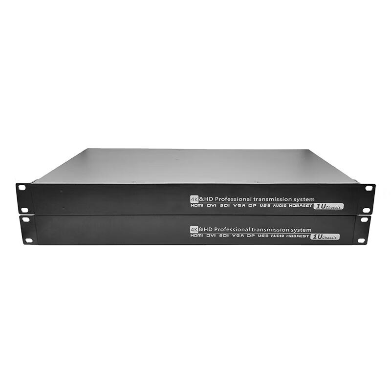 VGA Fiber Optic Extender with Audio, RS232, 2-Way Video & Loop-out