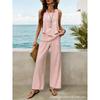 European and American 1D digital printing bohemian women's sleeveless suit is suitable for daily wear and vacation spot