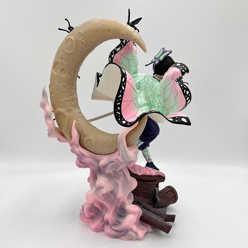 28cm Demon Slayer Kochou Shinobu Anime Figure Kimetsu No Yaiba Action Figure Tanjirou /Zenitsu /Nezuko Figurine Model Doll Toys