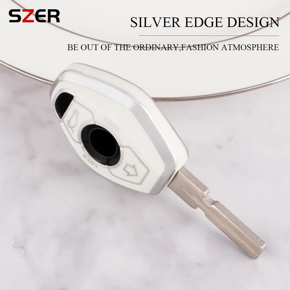 Tpu Keychain Holder Key Case For Bmw E46 E53 X5 X3 E83 X3 E39 Serie 7 5 3 330I Accessories Car Key Cover
