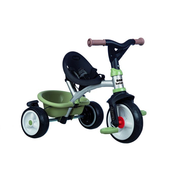 Smoby - Tricycle Baby Balade Vert - Des 10 mois - Fabriqué en France
