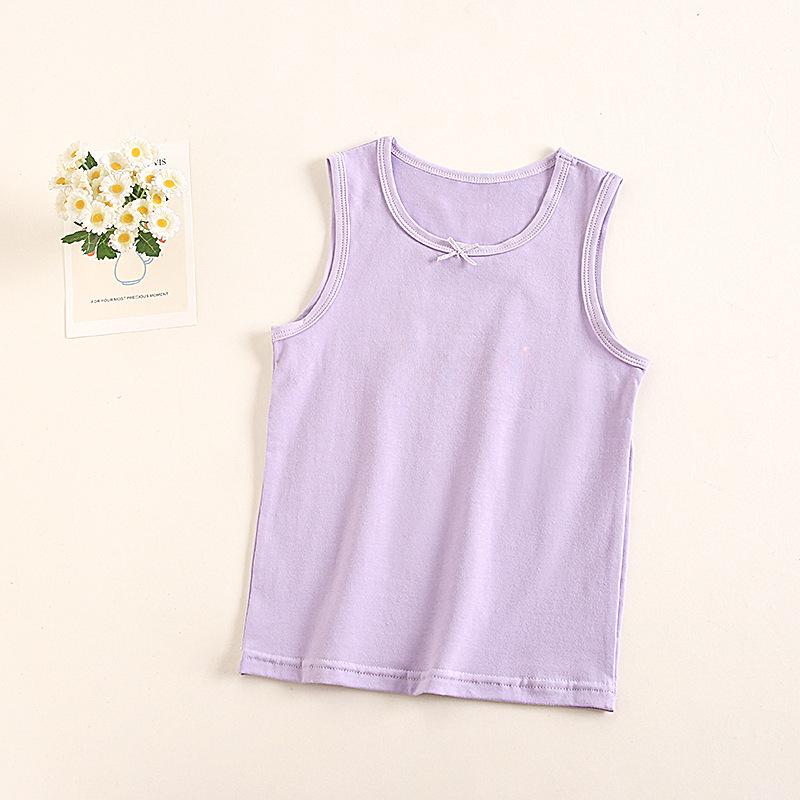 Girls' Cotton Summer Vest - Soft Korean Sling for Children