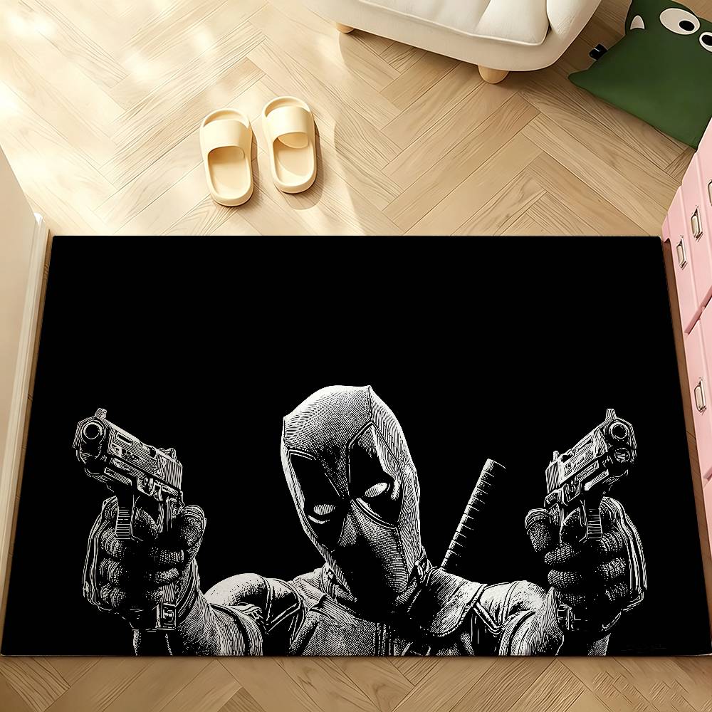 Cute-D-deadpool-S Carpet Bathroom Anti-slip Mat Door Mat Home Decoration Mat Entrance Door Mat Scratch-resistant Door Mat