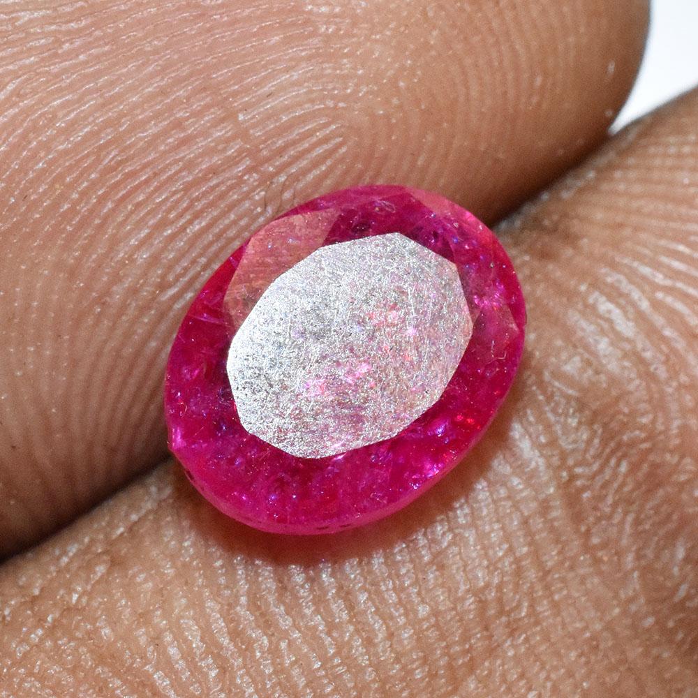 Natural Pink Sapphire Loose Gemstone Oval Shape 3.40 ct September Birthstone for Gem Collections
