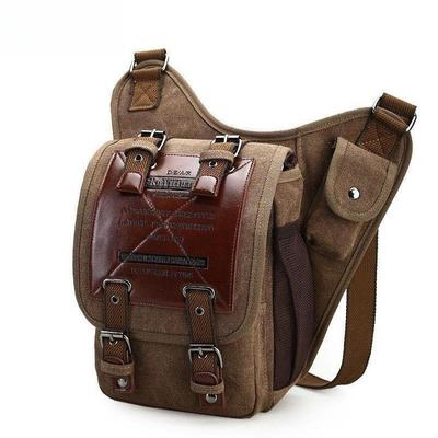 Retro Deri Askeri Vintage Messenger erkek Omuz Çantaları Crossbody Seyahat Çantası Adam Bolsa Çanta