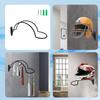 2Pcs Space Saving Wall Mounted Helmet Hanger iron Storage Shelf for Bike Sports Accessories