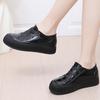 Women's Waterproof Non-Slip Low-Cut Platform Rain Boots - Casual Outdoor Fashion with Thick Rubber Soles