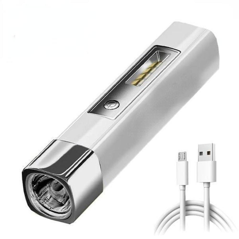 Outdoor IP68 Waterproof LED Flashlight USB Rechargeable Ultra Bright Torch Powerful Flashlight Power Bank Flashlight Portable