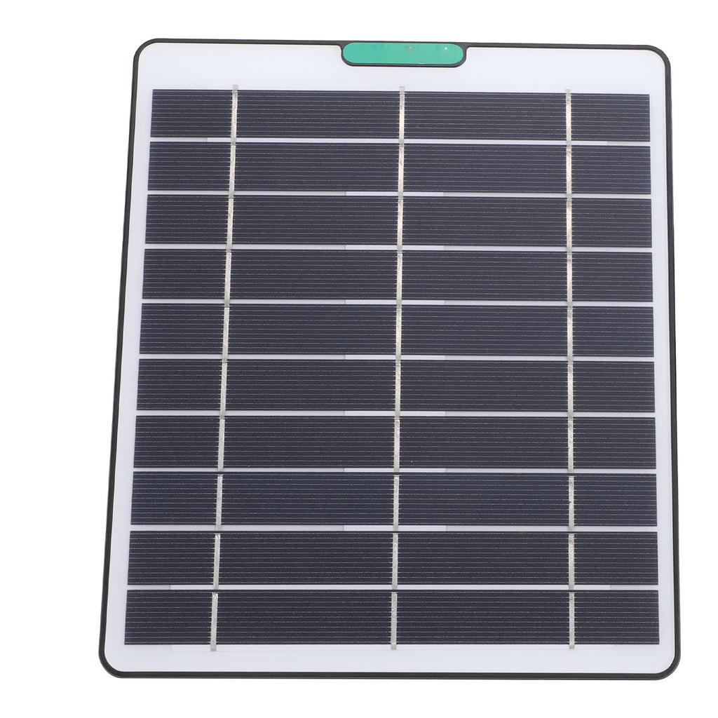 5W Solar Panel Charger Solar Charger with Type C Port for Security Camera Doorbell Outdoor Indoor Use Black