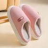 New corduroy cotton slippers winter home indoor warm non-slip thick bottom silent non-slip cotton drag couple