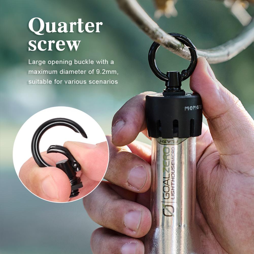 Portable Lamp Hanging Hook with Large Opening Ring Shaped Lamp Hanger Multi-functional Tent Flashlight Ring for Hiking Camping