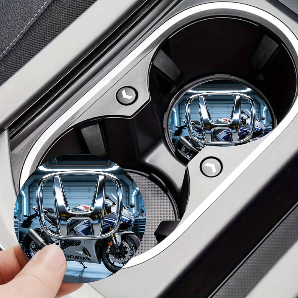 For Honda New Car Cup Holder Anti-Slip Silicone 7cm Insert Coaster Mat Universal Car Accessories Black Fit Most Cars