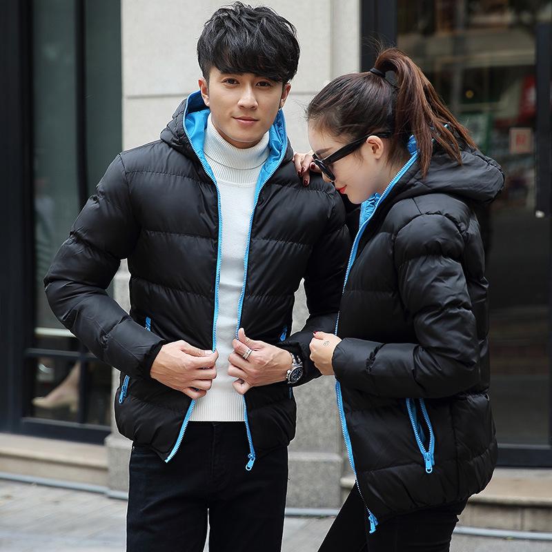 Men's Winter Cotton-Padded Jacket, New Korean Style, Trendy Cold-Weather Coat for Teens, Handsome Autumn and Winter Apparel.
