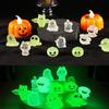 Micro Landscape Luminous Halloween Creative Cute Ghost Devil Pumpkin Ornament DIY Accessories Resin Small Ornament