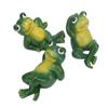 3 szt. Ozdoba żaba ogrodowa w stylu amerykańskim Innowacyjne Symulowane Statuetki Żab Ogrodowych na Podwórko Domowy Ogród Patio i Trawnik