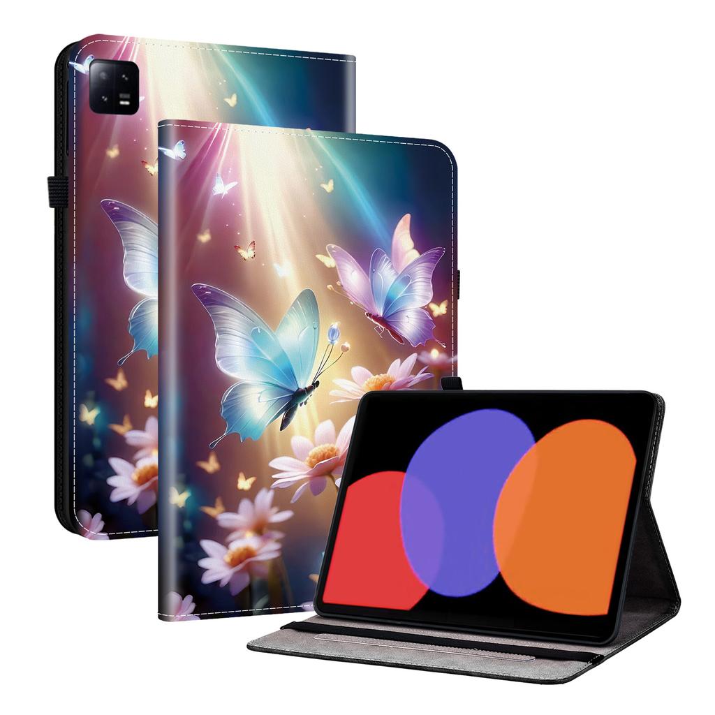 PU Leather Tablet Case for Xiaomi Pad 6 - 11 Styles! Durable, with 2 Stand Slots, Pencil Holder & Card Slots, Flexible TPU Back Cover