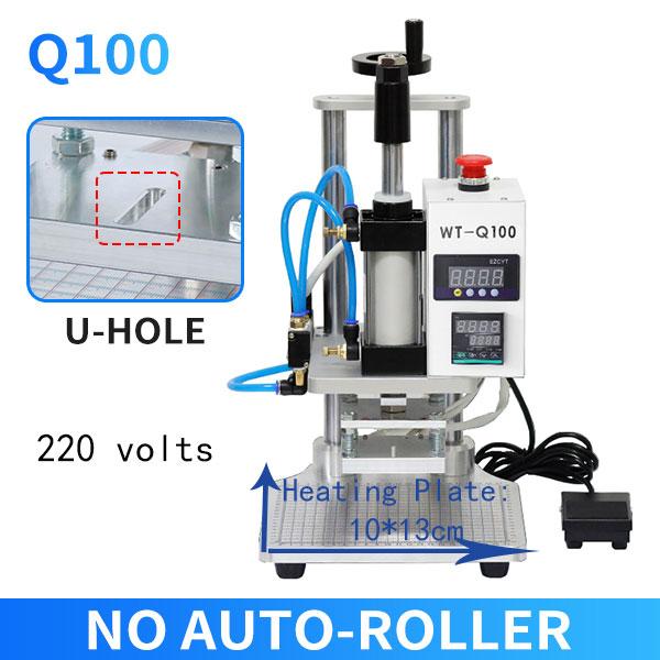 ZONESUN Pneumatische Stanzmaschine Heißpresse Digital Buch Lederbearbeitung Papier Holz Benutzerdefiniertes Logo Prägung Folienzuführer ZS-QS100