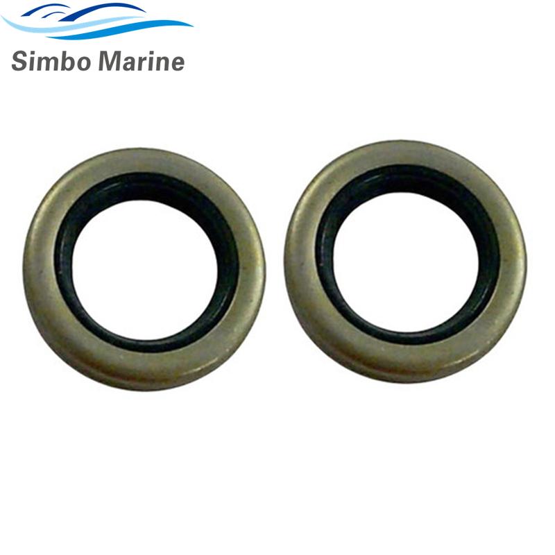 2pcs Oil Seal 329923 for Johnson Evinrude Mariner Outboard Motor Sierra 18-2062 GLM 86250 чёрный