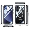 Samsung A36/A56-5G MagSafe-Compatible Tri-Proof Transparent Phone Case with Full Coverage and Fingerprint Unlock