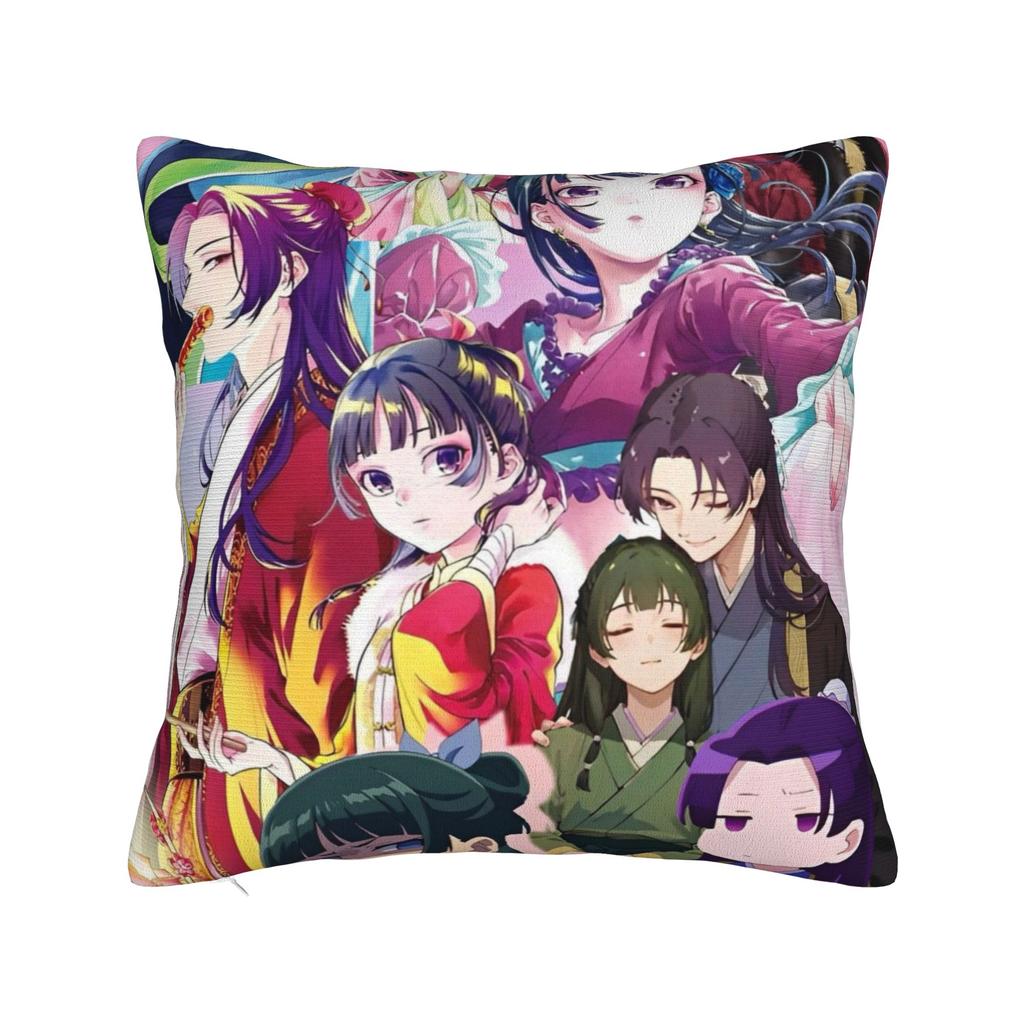 The Apothecary Diaries Maomao Pillowcase Soft Polyester Cushion Cover Decor Cartoon Anime Throw Pillow Case Cover Bed Zipper