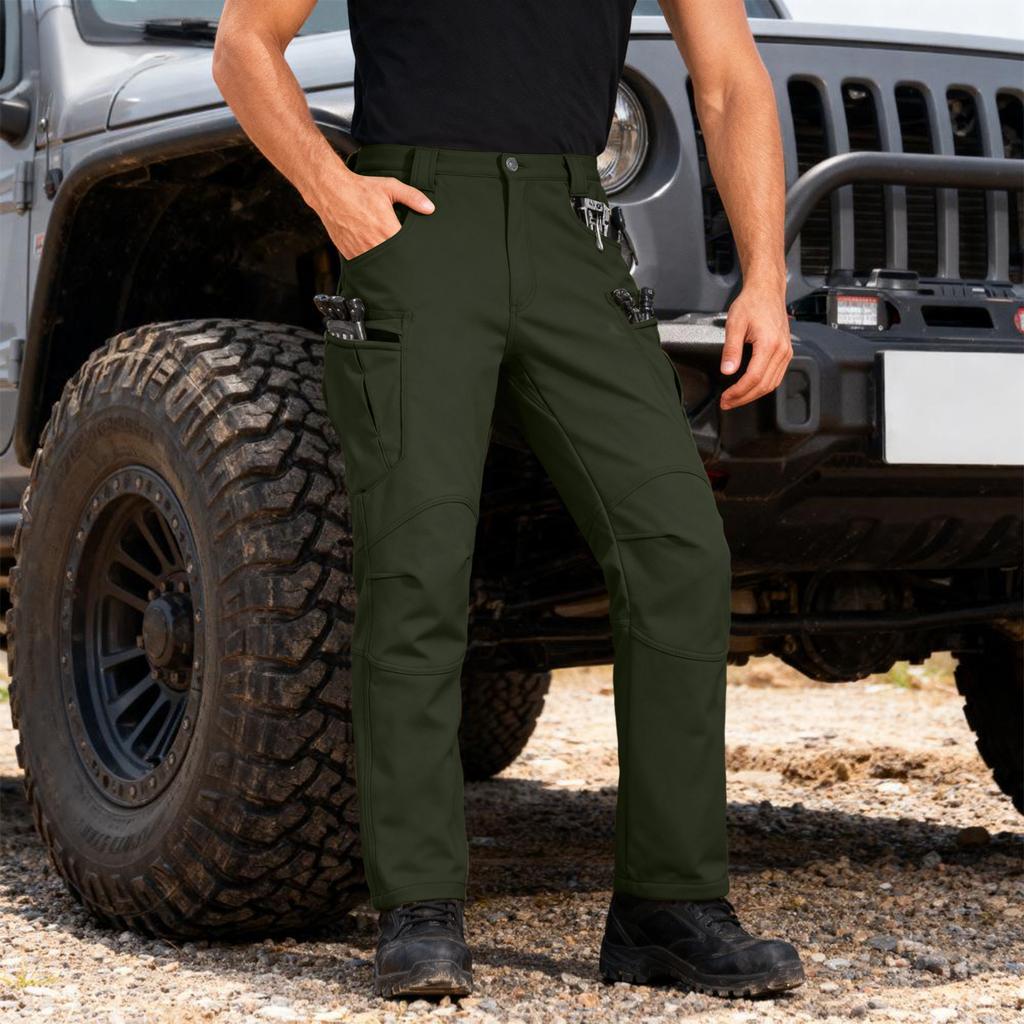 Men's Cargo Pants |, Multi-Pocket, - & -Lined For Hiking, Fishing & Construction Work