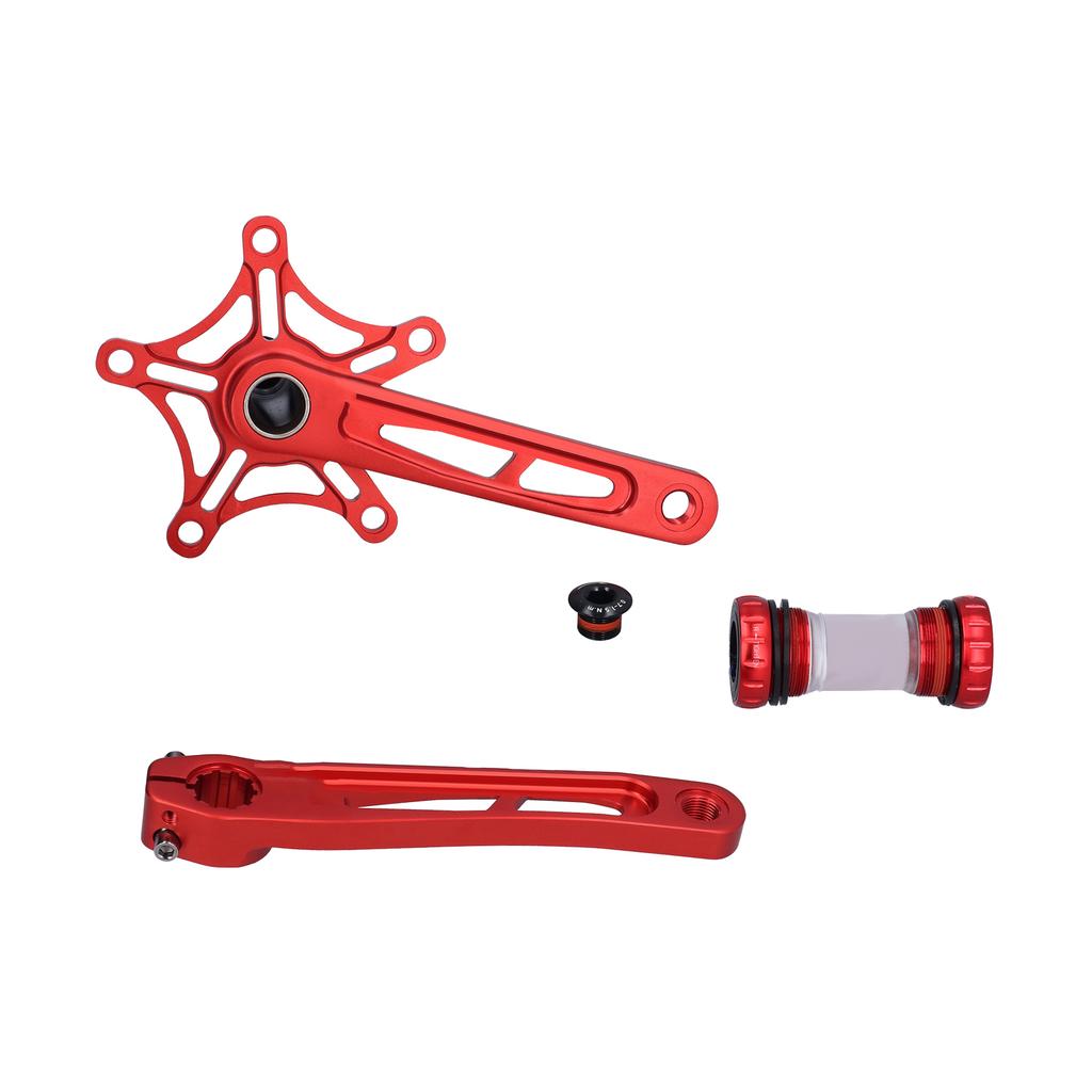 Road Bike OnePiece 130BCD Crankset Folding Bike Aluminum Alloy Hollow Crank Arm Set