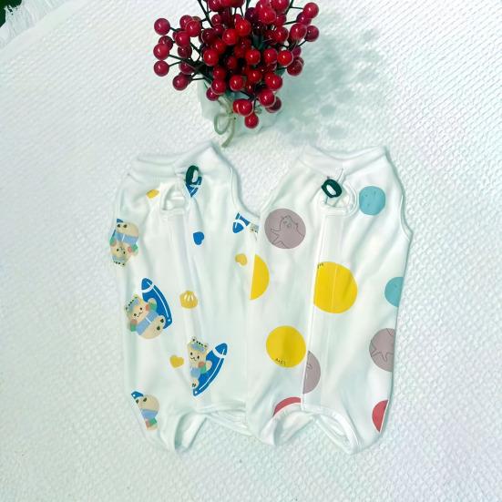 Herstelpak voor Katten Zachte Katoenen Kleding Schattige Cartoon Print Kat Vierpoot Kleding