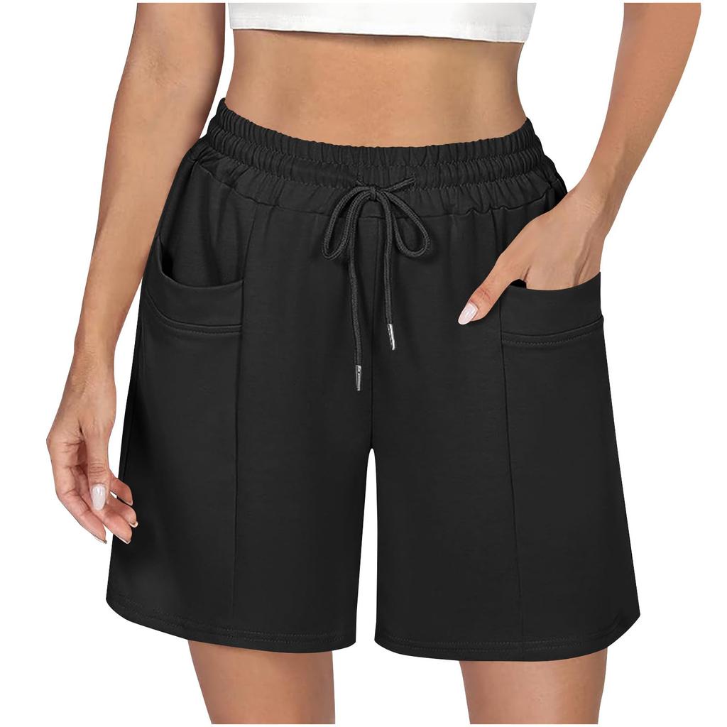 Summer Shorts For Women Casual High Waist Wide Leg Shorts
