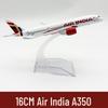 Alloy Airplane Model India 350 - 16CM - Popular Cross-Border Item