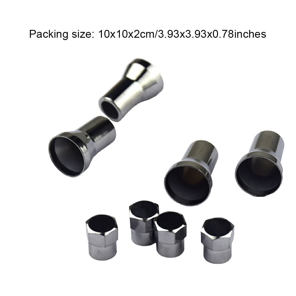 Generic Tire Cap, Simple Design, Replacement Parts, Car Supplies, Valve Stem (Black)