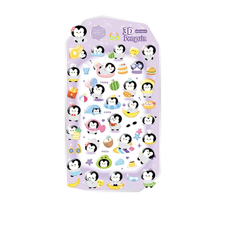 Animals Cute Fruit Jelly Bubble Stickers 3D Relief Stickers Bonbon Drop Seal Stickers For Diy Phone Case Diary Laptop Decals