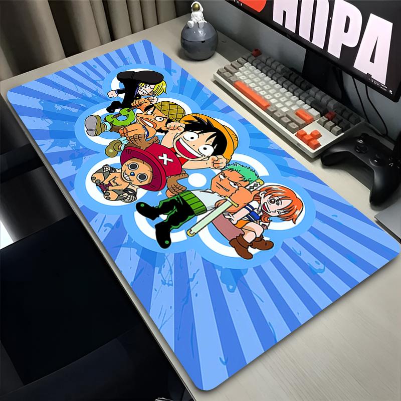 Hot Mouse Pad One Piece Luffys Gamer Extended Desk Mat Computer Keyboard Pad Japanese Anime Gaming Mousepad Non Slip Desk Decor