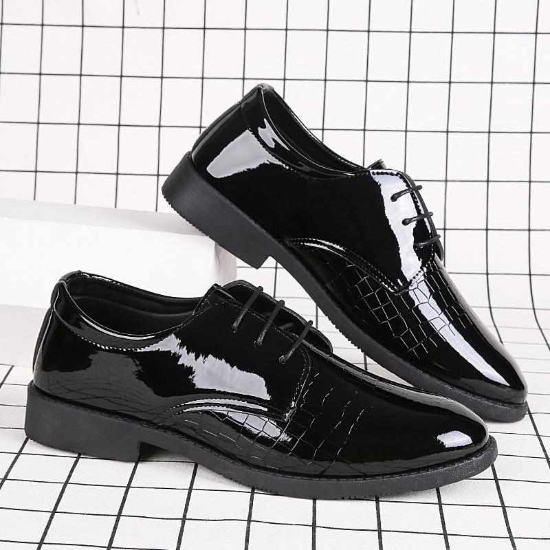 Autumn and winter men's leather shoes business dress leather shoes British Korean version casual men's leather shoes youth versatile men's leather sho