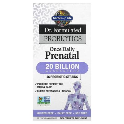 Dr. Formulated Probiotics, 1 Tablet Per Day for Pregnant Women, 30 Veggie Capsules