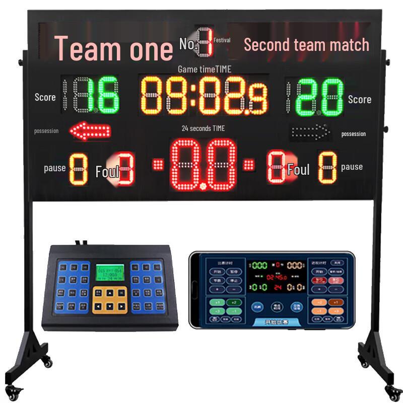Lieyi Portable Wireless Electronic Scoreboard & 24-Second Timer