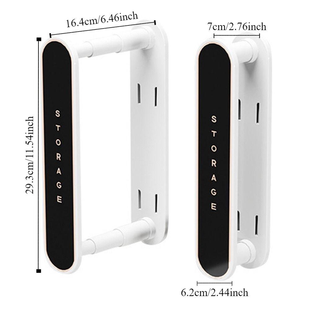 Foldable Retractable Clothes Hanger Organizer Expandable DIY Multi-Functional Storage Organizer Shelf Wall Hanging No Punching