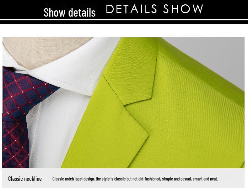 Herren 2024 Einfarbig Zweiknopf Dreiteiler Hochzeits Smoking Business Casual Set