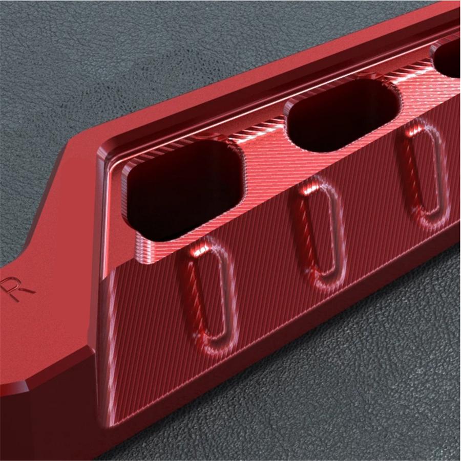 1Pair Red CNC Motorcycle Rear Rotary Pedal For Yamaha NMAX155 AEROX155 TMAX530