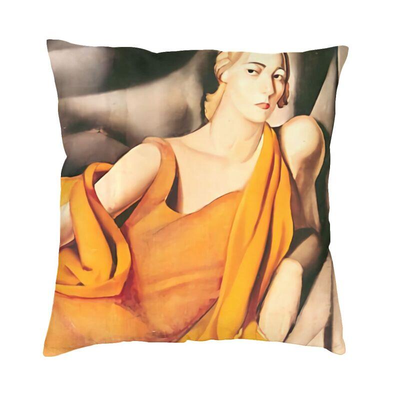 

Tamara De Lempicka Наволочка 45x45 см Диван Молода леді з рукавичками Сучасна наволочка Автомобільна наволочка Подушка для вулиці 45x45cm 18x18in