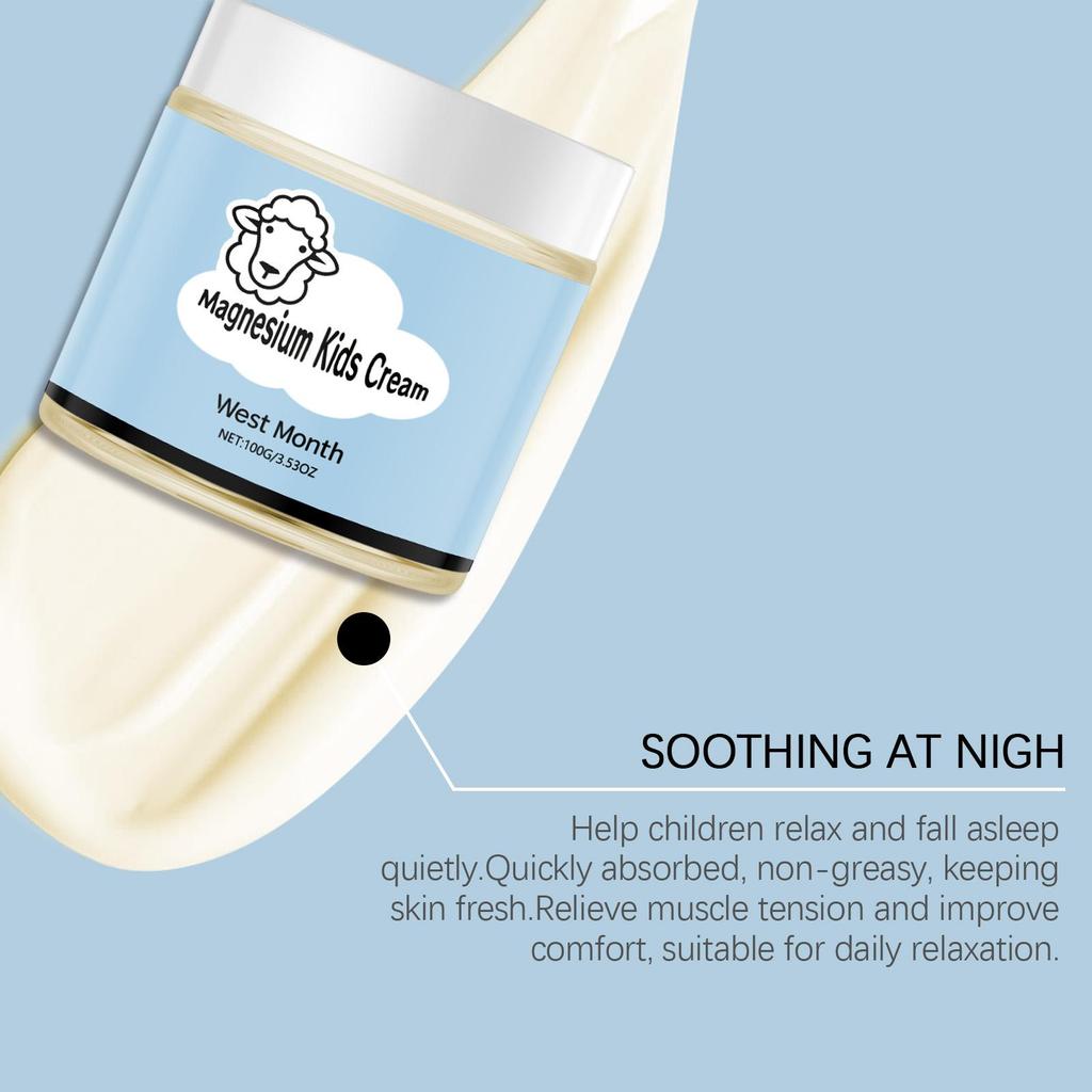 West&Month Children's Shea Butter Cream Nourishes Sleep, Hydrates & Moisturizes Relieves Dryness Suitable for Whole Body 100g