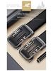 Paul's Men's Genuine Leather Belt with Automatic Buckle, Cowhide, for Business and Casual Wear.