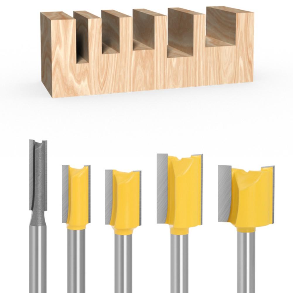 Versatile Woodworking Tool Set Carbide Cutter 1 4in Router Bit Set 45 Steel Construction Spray Finish Technology
