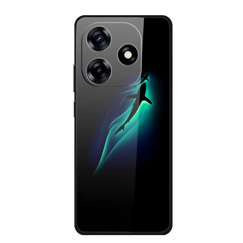 Glass Back Cover For Honor X5c Plus Case Coque Hard Tempered Glass Case For Honor Play 10A X5c Plus Phone Case Cover Soft Bumper
