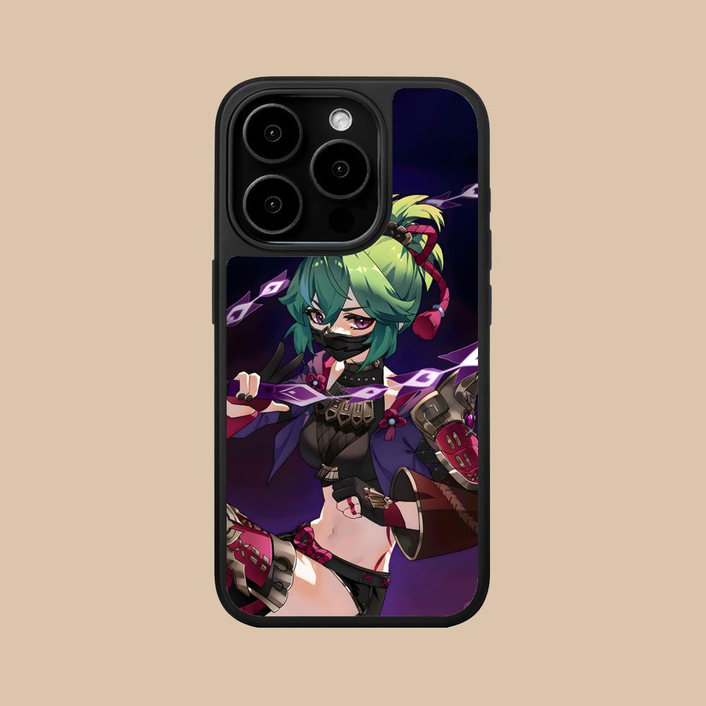

Game GI Kuki Shinobu Mobile Phone Case for iPhone 17 16 15 14 13 12 11 Air Pro Max Plus Matte Surface Colorful Cover Pretty iPhone 11