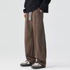 American retro trendy brand loose straight dirty sweatpants men's autumn new wide-leg elastic waist casual pants