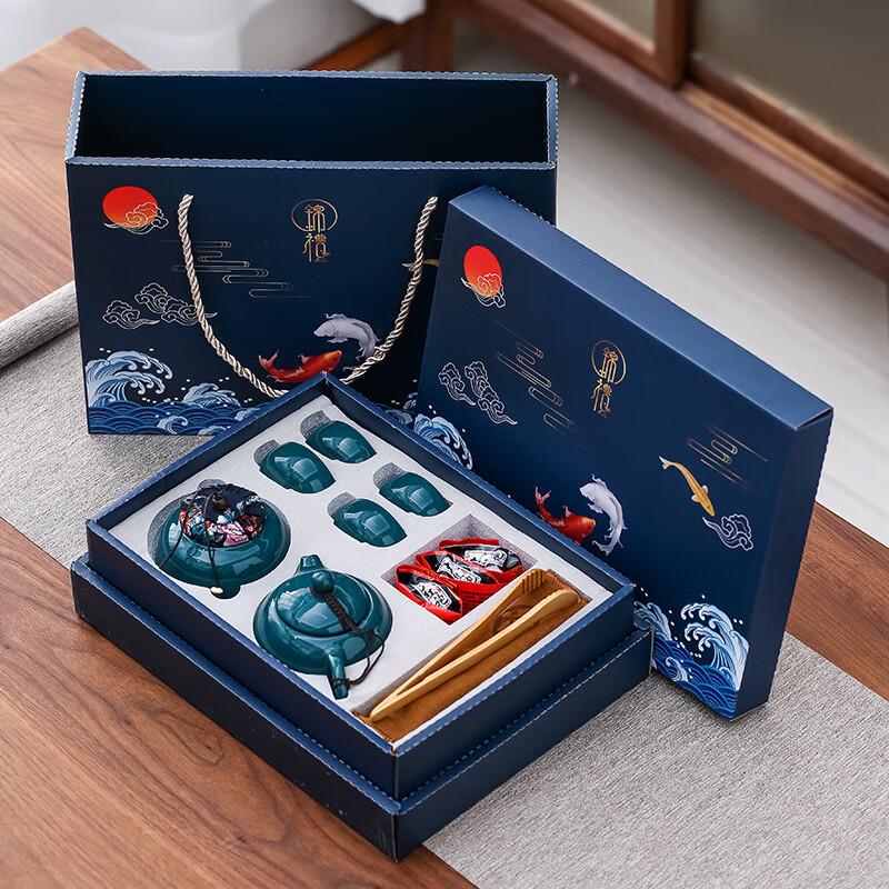 Ting Le Guochao Celadon Tea & Incense Gift Set