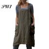 Washable Cooking Apron Solid Color Crisscross Back with Pockets Garden Fine Workmanship Baking Accessories