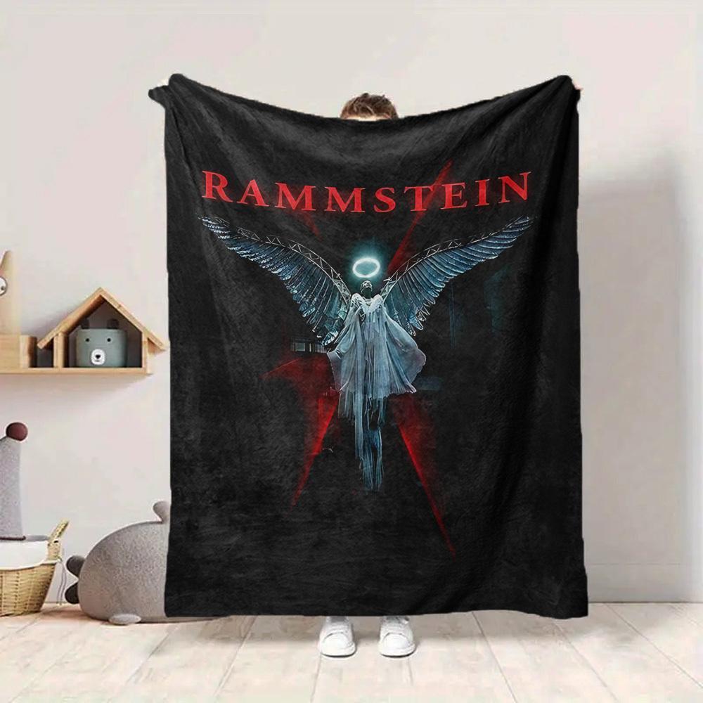 1 Stück Rammstein Engel Flanell-Decke, Weich Hautfreundlich mit Digitaldruck, Verschiedene Größen erhältlich für Familie, Freunde, Geburtstag