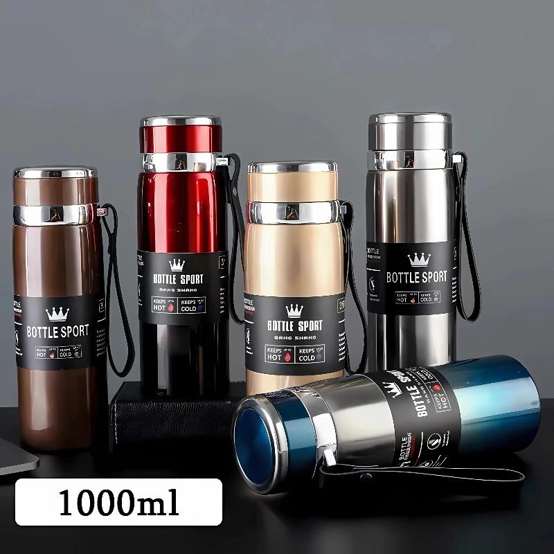 1L Thermal Water Bottle Keep Cold and Hot Thermos for Water Tea
